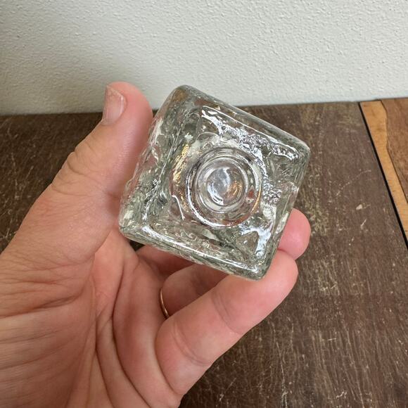 Anchor Hocking Pressed Glass Salt Pepper Shaker Silver Chrome Plastic lid SINGLE - Picture 3 of 8